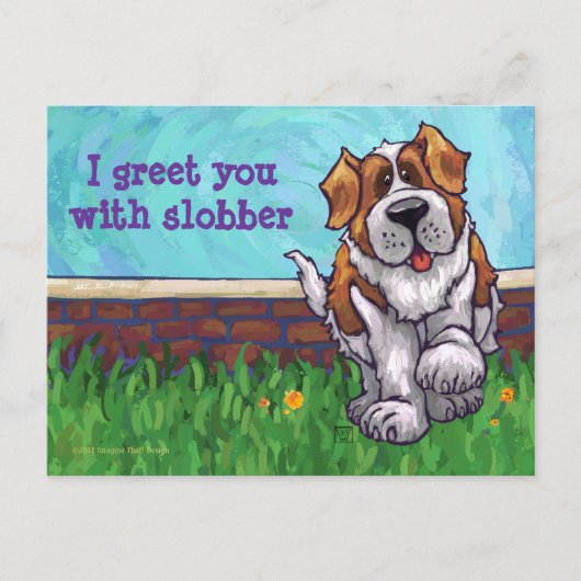 St. Bernard Stationery Briefkaart (Voorkant)