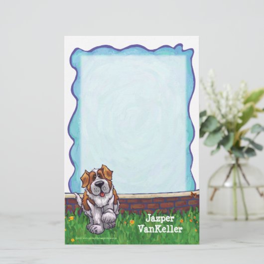 St. Bernard Stationery Briefpapier (Staand voorkant)