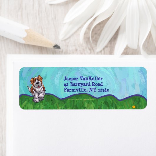 St. Bernard Stationery Etiket (Insitu)