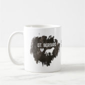 St. Bernard Vader Hondenliefhebber Vaderdag Koffiemok (Links)