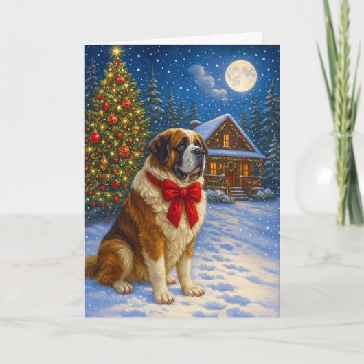 St. Bernard Vakantie Kaart (Voorkant)