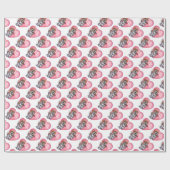 St. Bernard-Valentijnsdag Cadeaupapier (Vlak)