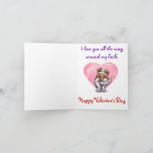 St. Bernard-Valentijnsdag Feestdagen Kaart (Binnen)