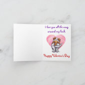 St. Bernard-Valentijnsdag Feestdagen Kaart (Binnen)