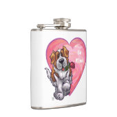 St. Bernard-Valentijnsdag Heupfles (Rechts)