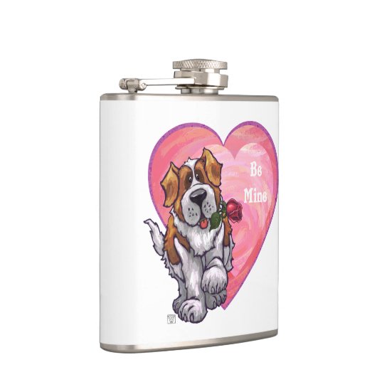 St. Bernard-Valentijnsdag Heupfles (Rechts)