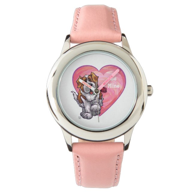 St. Bernard-Valentijnsdag Horloge (Voorkant)