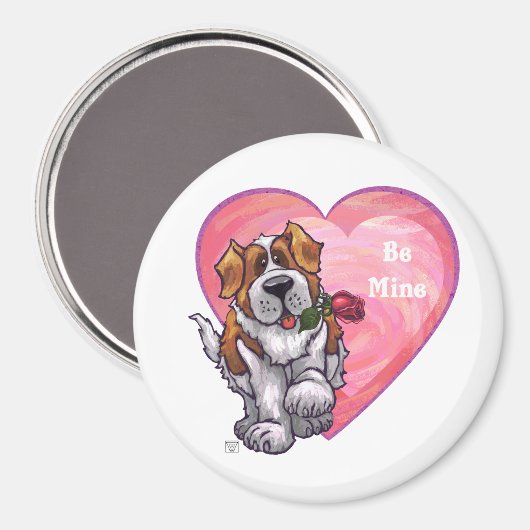 St. Bernard-Valentijnsdag Magneet (Voorkant / Achterkant)
