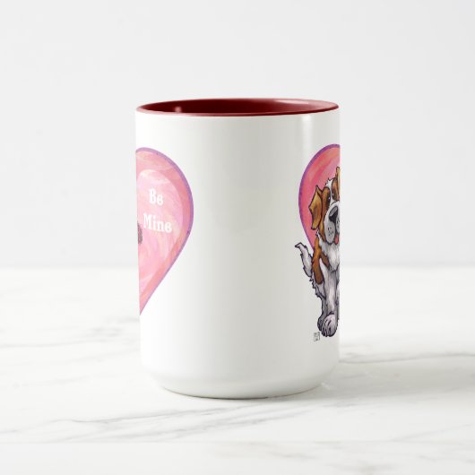 St. Bernard-Valentijnsdag Mok (Midden)