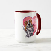 St. Bernard-Valentijnsdag Mok (Voorkant rechts)