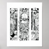St. Bernard van Clairvaux Print (Voorkant)