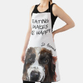 St Bernard Waterverf Funny Quote Apron Schort (Insitu)
