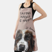 St Bernard Waterverf Funny Quote Schort (Insitu)