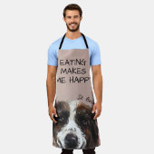 St Bernard Waterverf Funny Quote Schort (Gedragen)