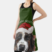 St Bernard Waterverf Kerst Schort (Insitu)