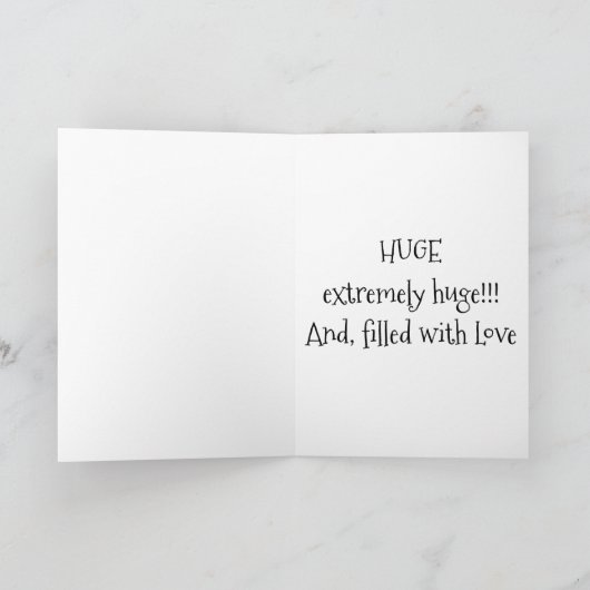 ST. BERNARD ZENDT "HUGE"JUBILEUM WISSEN FEESTDAGEN KAART (Binnen)