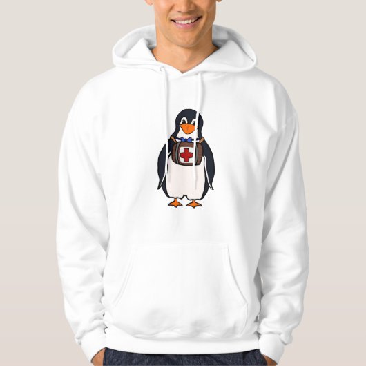 St Bernard's Penguin Mannen Hoodie (Voorkant)