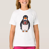 St Bernard's Penguin Meisjes T-shirt (Voorkant)