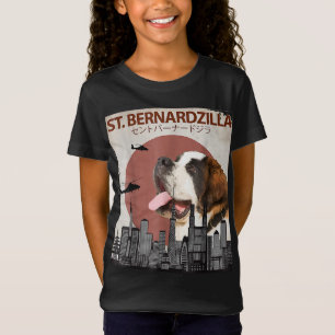 St. Bernardzilla Funny Saint Bernard Hondenliefheb T-shirt