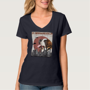 St. Bernardzilla Funny Saint Bernard Hondenliefheb T-shirt