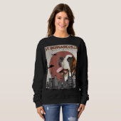 St. Bernardzilla Funny Saint Bernard Hondenliefheb Trui (Voorkant volledig)