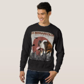 St. Bernardzilla Funny Saint Bernard Hondenliefheb Trui (Voorkant volledig)