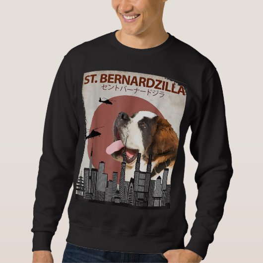 St. Bernardzilla Funny Saint Bernard Hondenliefheb Trui (Voorkant)