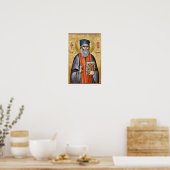 St. Bessarion de Agathonite Orthodoxe Icoonprent Poster (Keuken)