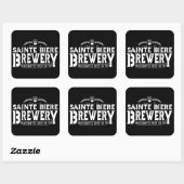 St Biere Brewery Brew Pub Logo Vierkante Sticker (Vel)