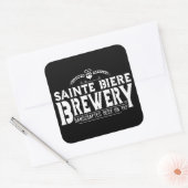 St Biere Brewery Brew Pub Logo Vierkante Sticker (Envelop)