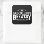 St Biere Brewery Brew Pub Logo Vierkante Sticker (Tas)