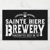 St Biere Brewery Brew Pub Logo Voedselcontainer Etiket (Enkel label)