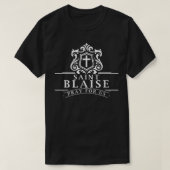 St Blaise Candle Patron Catholic Saint  T-shirt (Design voorkant)