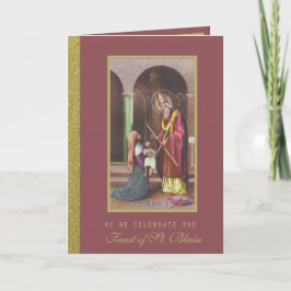 St. Blaise Katholieke Patron Keelaandoeningen Kaart