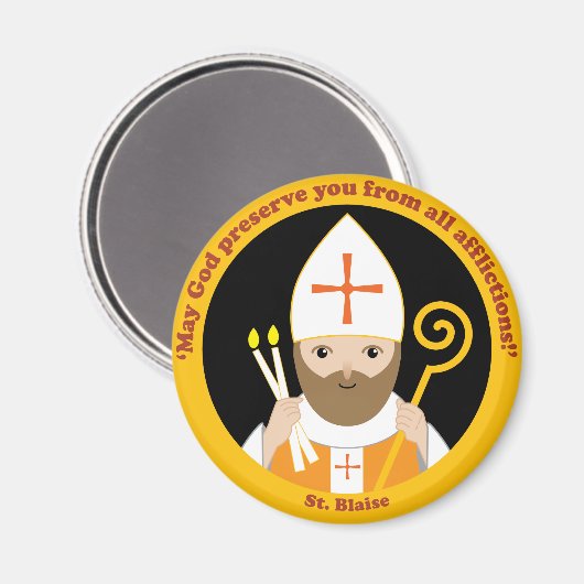St. Blaise Magneet (Voorkant / Achterkant)