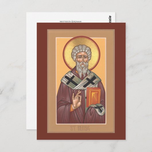 St. Blaise Prayer Card Briefkaart (Voorkant / Achterkant)