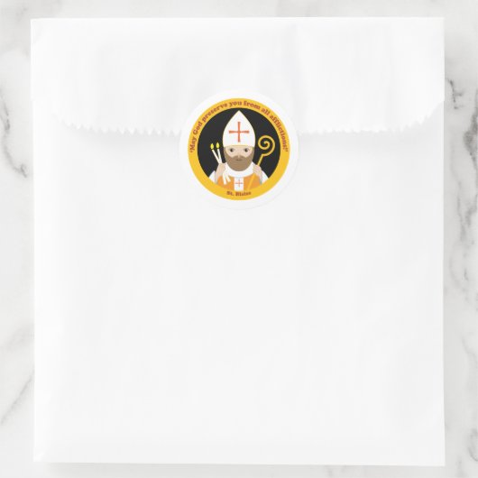 St. Blaise Ronde Sticker (Tas)