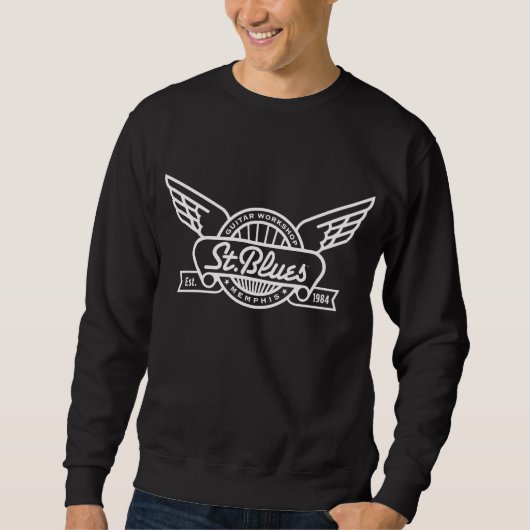 St Blues basis sweatshirt w/Hunter S. Thompson (Voorkant)