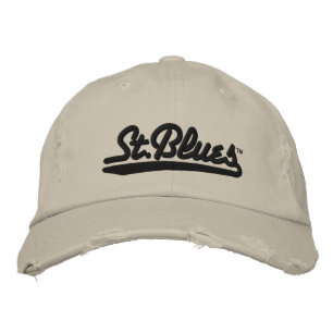 St Blues geborduurd noodlijdend pet