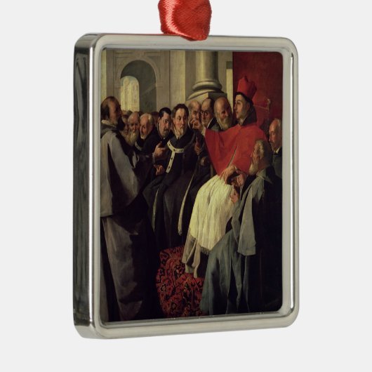 St. Bonaventure (1221-74) bij de Raad van Lyon Metalen Ornament (Rechts)