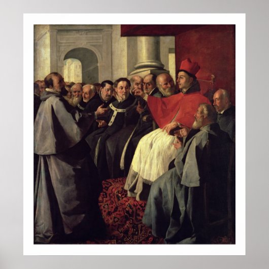 St. Bonaventure (1221-74) bij de Raad van Lyon Poster (Voorkant)