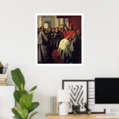 St. Bonaventure (1221-74) bij de Raad van Lyon Poster (Thuiskantoor)