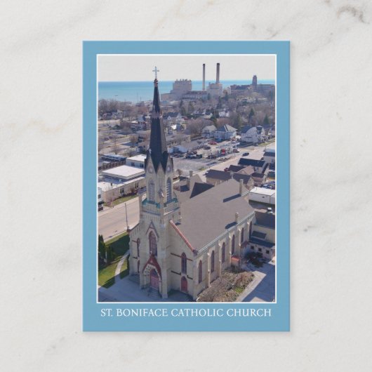 St. Boniface Manitowoc Katholieke Kerk Gebed Kaart Plaatskaartje (Voorkant)