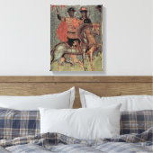 St. Boris en St. Gleb gemonteerd, c.1377 Canvas Afdruk (Insitu (Slaapkamer))