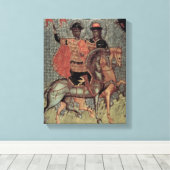 St. Boris en St. Gleb gemonteerd, c.1377 Canvas Afdruk (Insitu (Houten vloer))