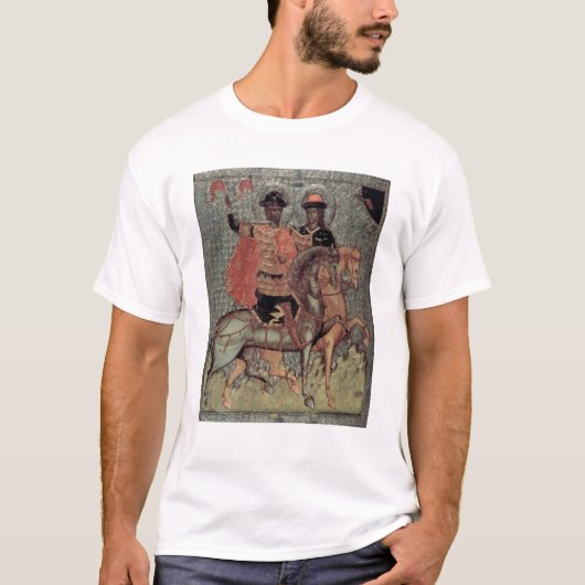 St. Boris en St. Gleb gemonteerd, c.1377 T-shirt (Voorkant)