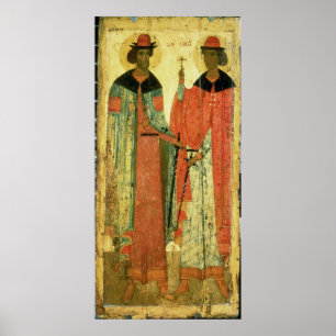 St. Boris en St. Gleb, Moskou Poster