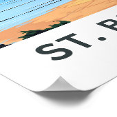 St. Brelade Jersey Reisprint Poster (Hoek)