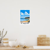 St. Brelade Jersey Reisprint Poster (Keuken)