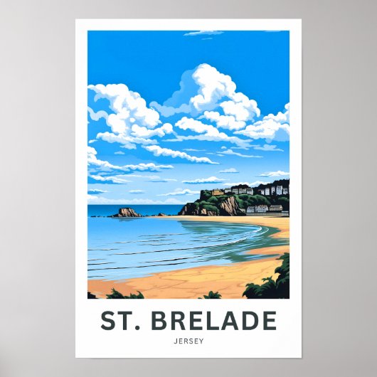 St. Brelade Jersey Reisprint Poster (Voorkant)